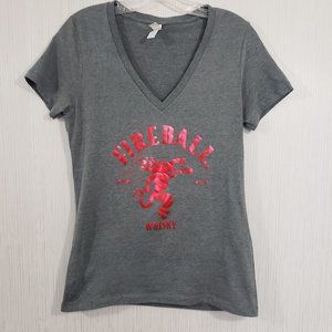 Bella + Canvas Fireball Whisky V-neck T-shirt
